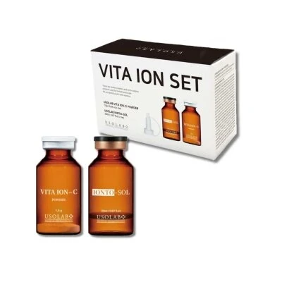 Освітлююча сироватка з вітаміном С Usolab Vita Ion-C Set, 20 ml + 1,5 g